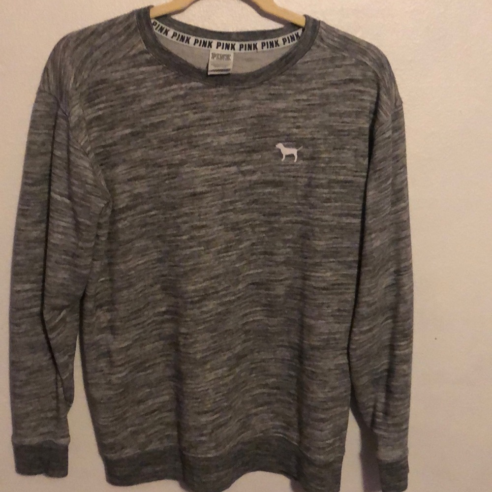 Grey pink sweater